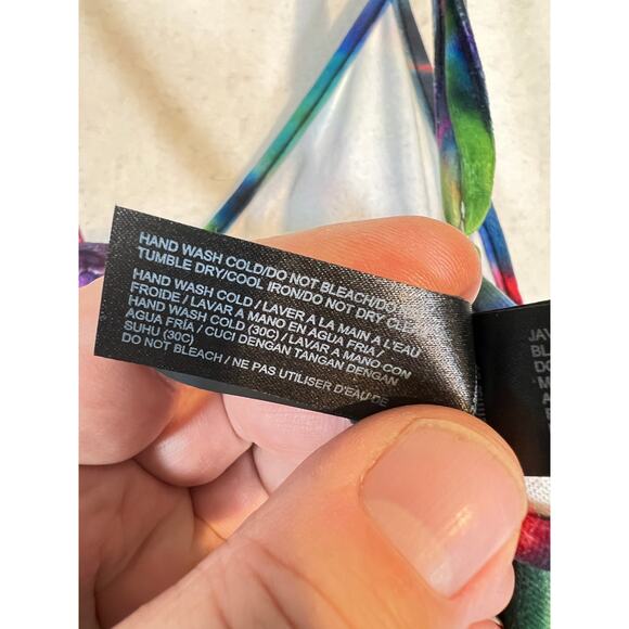 Hurley Nebula Mini-Dress Woman's Medium Multicolor Tye Dye Adjustable Straps - Picture 16 of 16